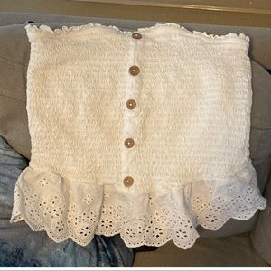 SO Tube Top In White Size Large